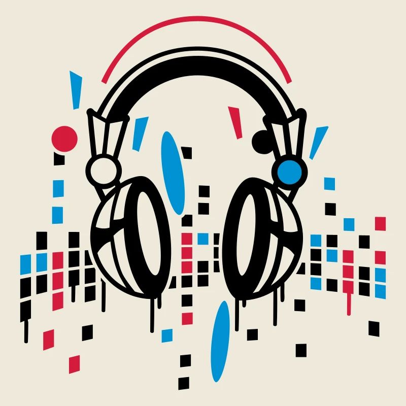 Kopfhörer Equalizer Zeichnung