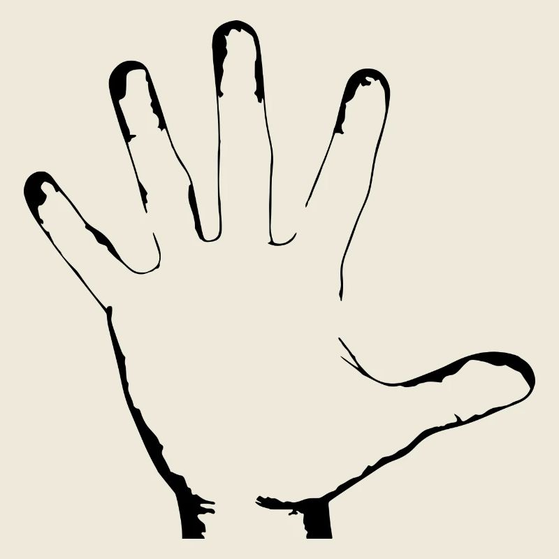 weisse Hand Körper Gliedmaße Geschenk Idee