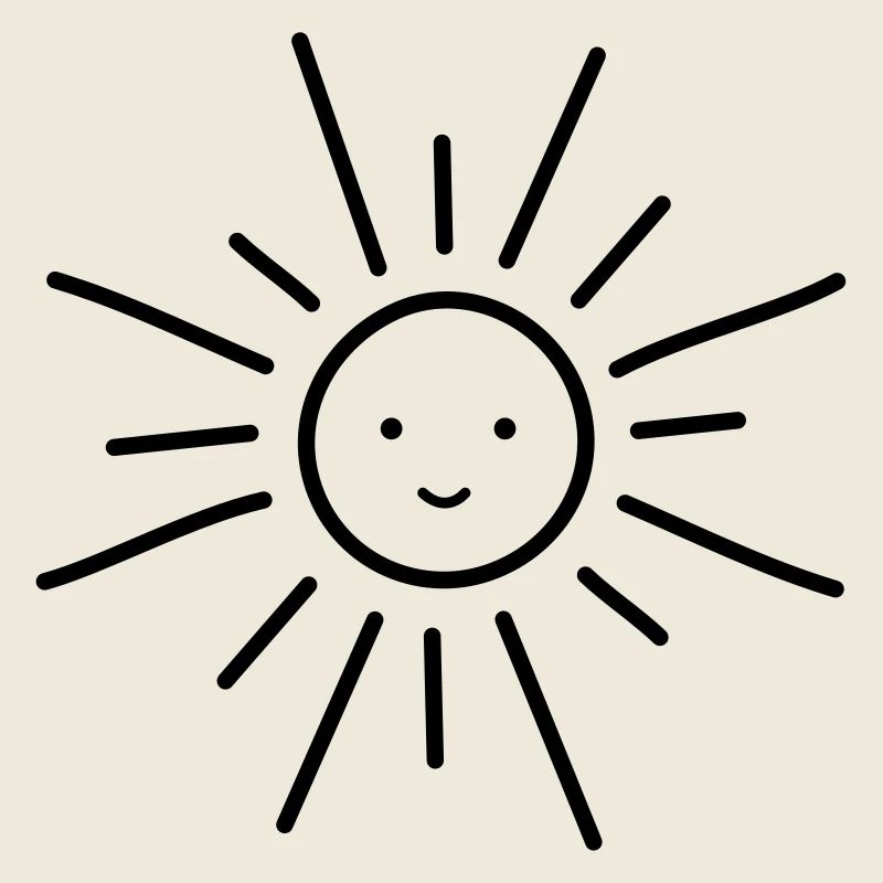 Sonne Sonnenschein strahlende Sonne Gesicht