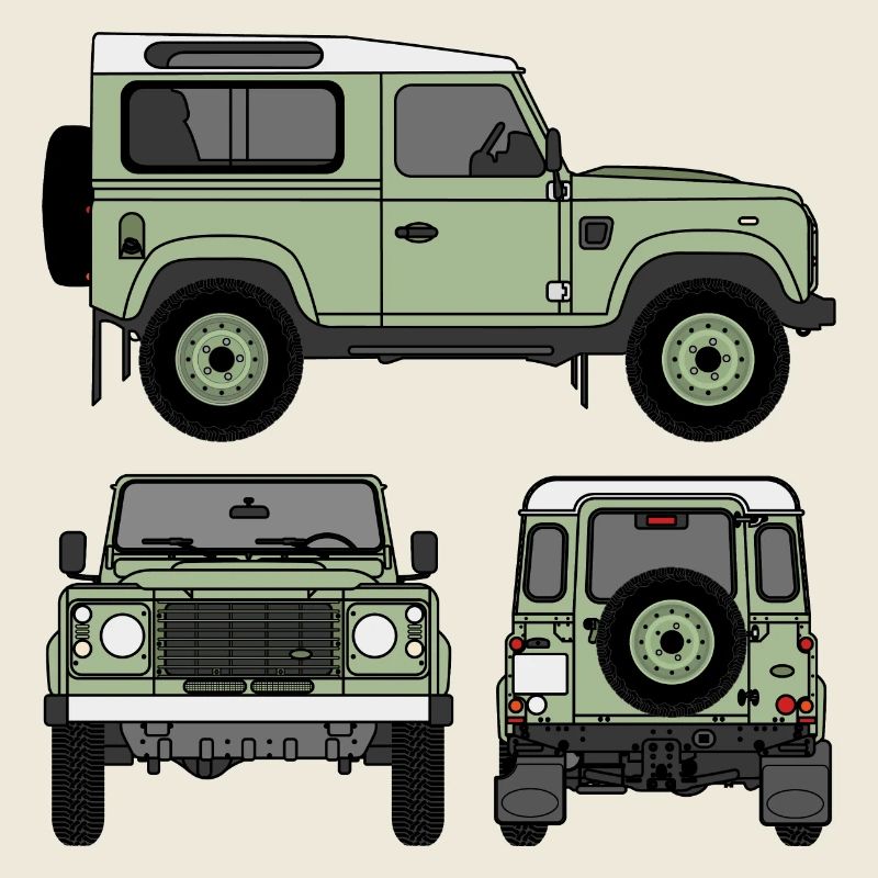 Defender 90 - Côtés