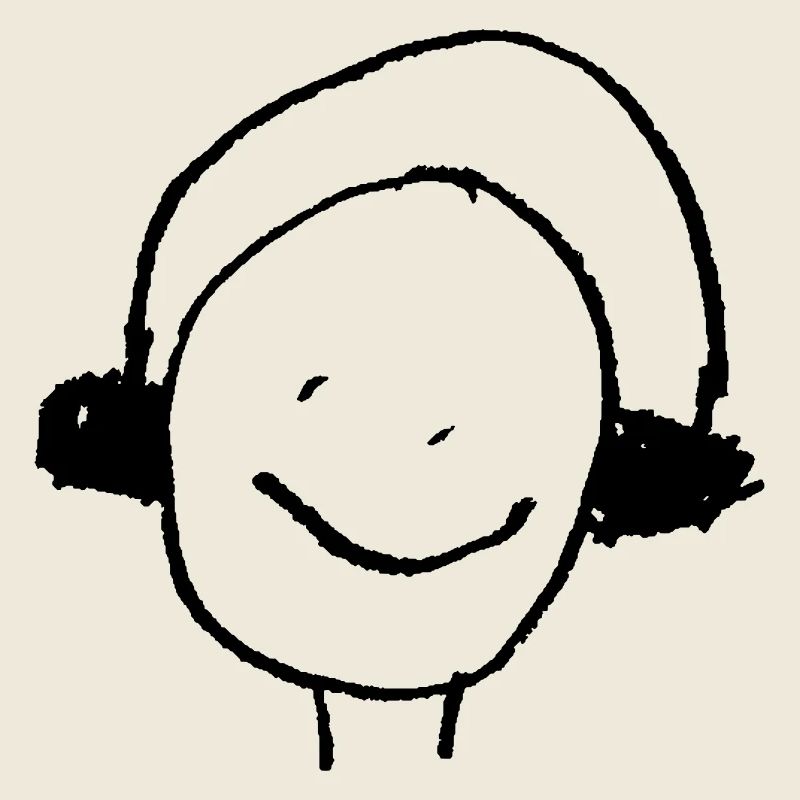 Kopfhörer oder Ohrenwärmer Kinderzeichnung DJ