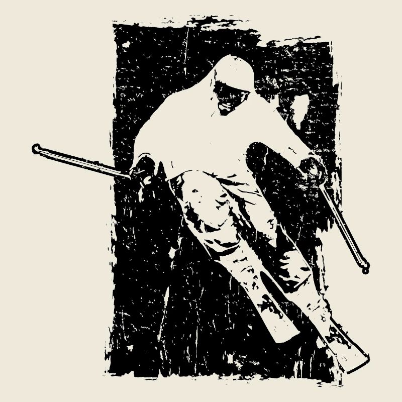 ski ski ski skier grunge descente