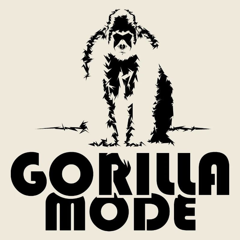 Gorilla Mode Affe Monkey Symbol Illustration