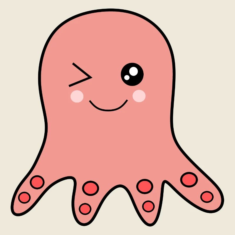 Kawaii Animals Octopus