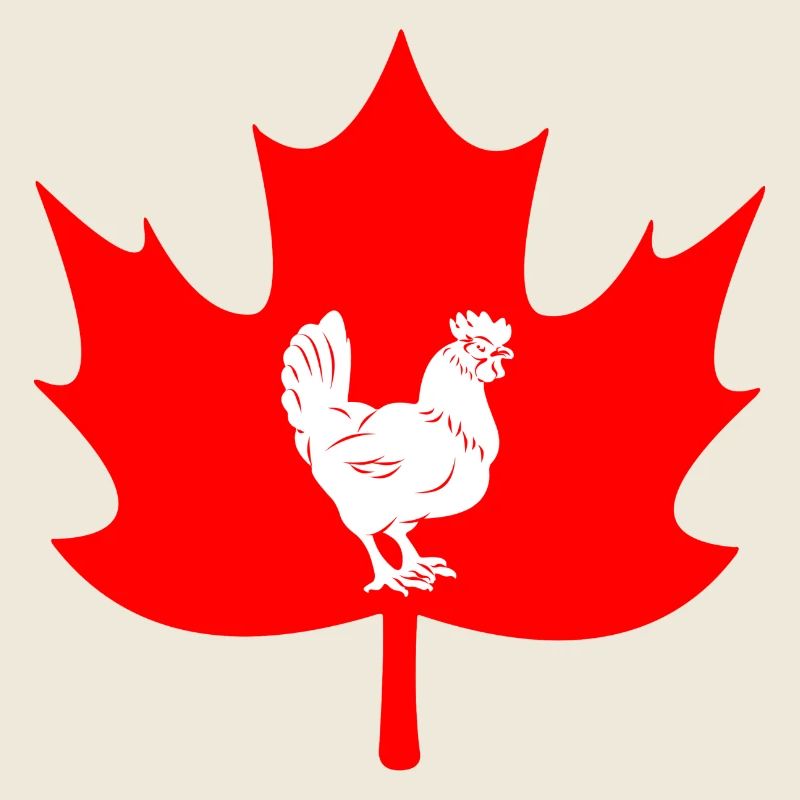 Canada maple leaf chicken logo