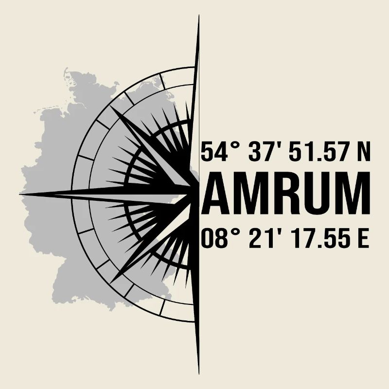 Halbierter Amrum schwarz