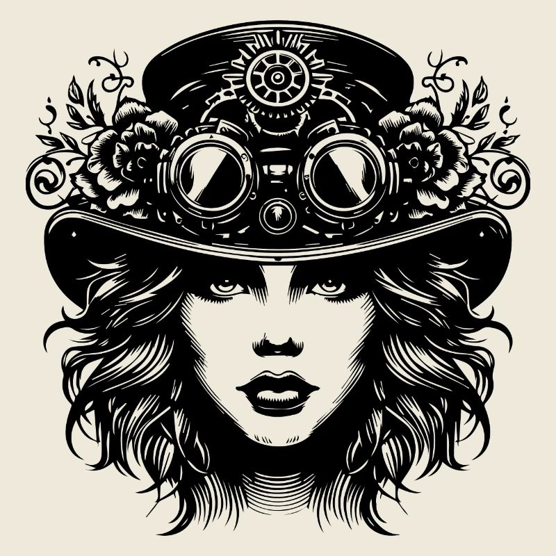 Mask with goggles and crown
