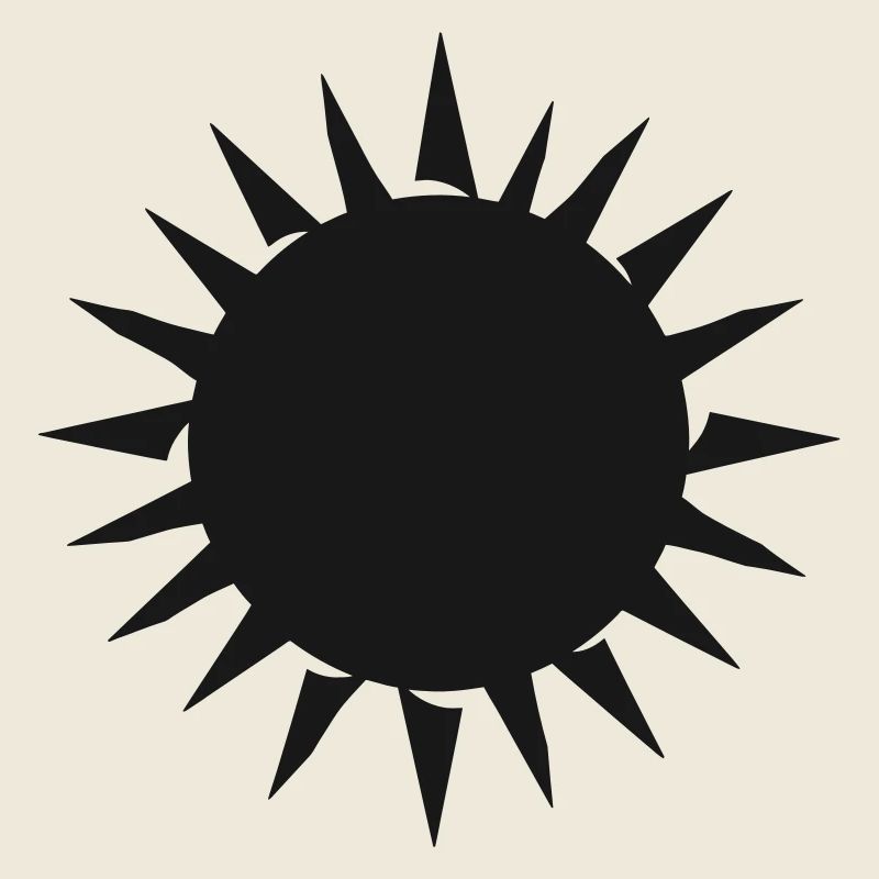 Bold Sunburst Pattern on Dark Background