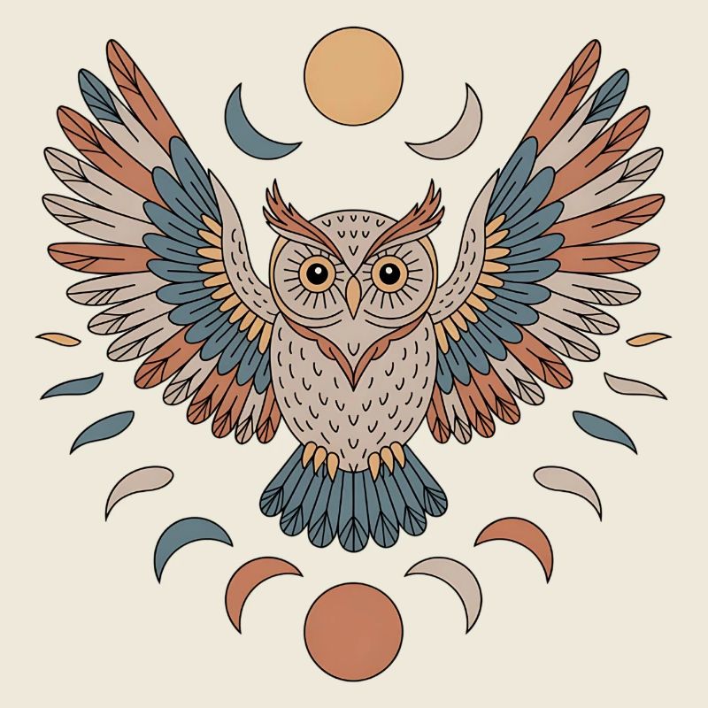 Boho Eule