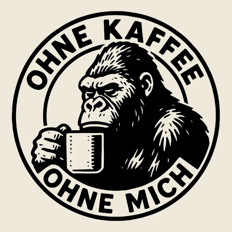 Sans Café Sans Moi Gorilla Editon