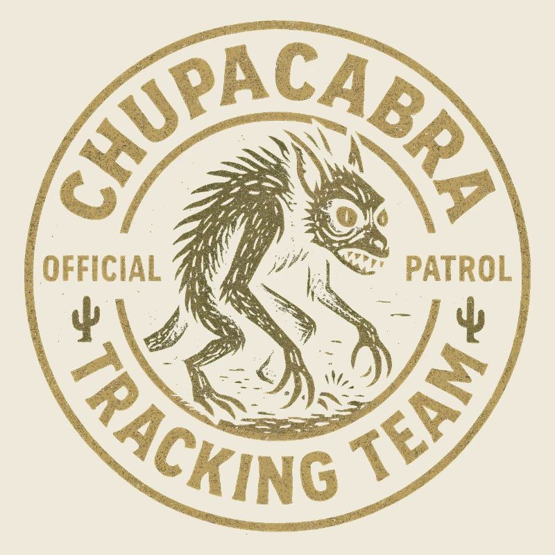 Chupacabra Pursuit Team Funny Cryptid Chupac