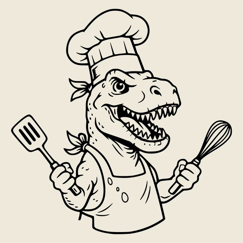 T-rex cuisinier 