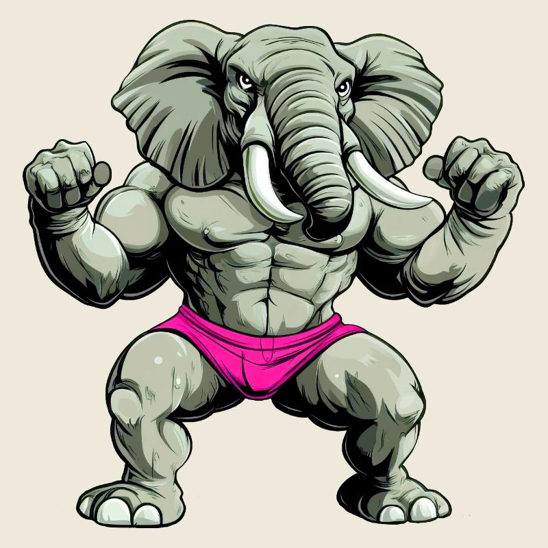 Starker Elefant
