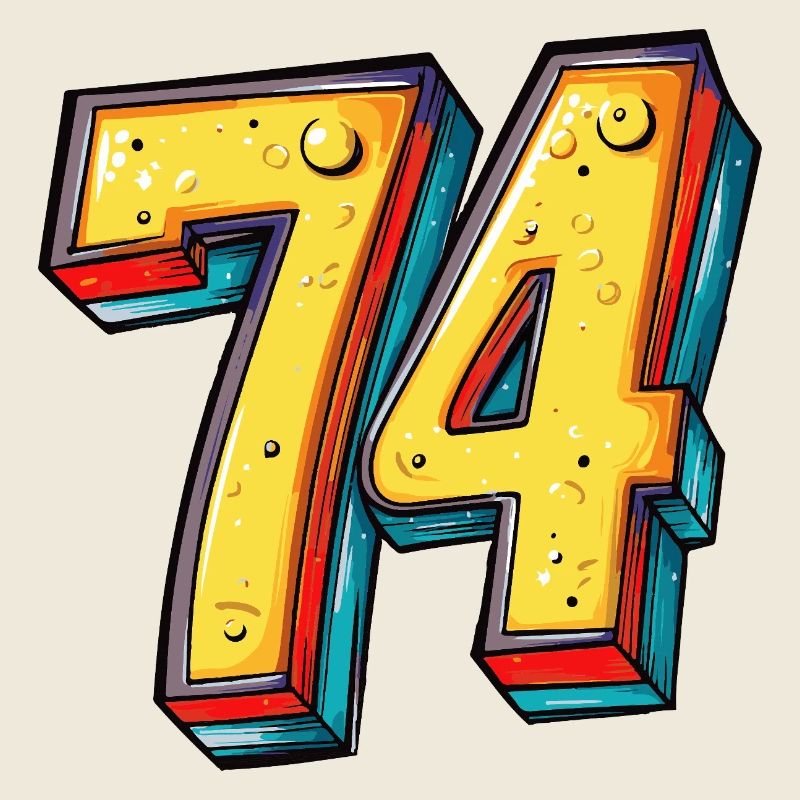 74 Nombre Coloré