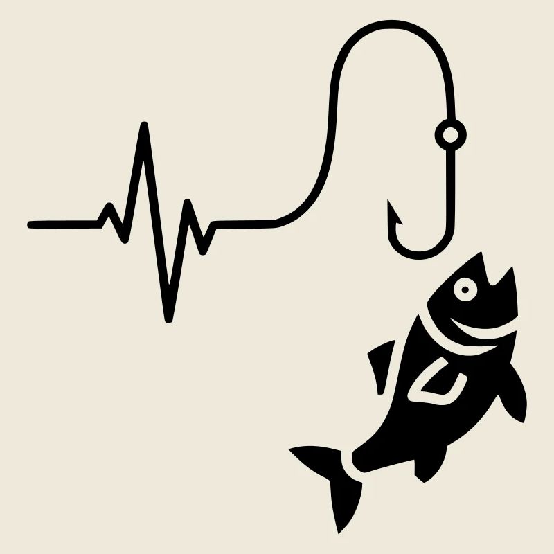 Silhouette de poisson pulsé ECG
