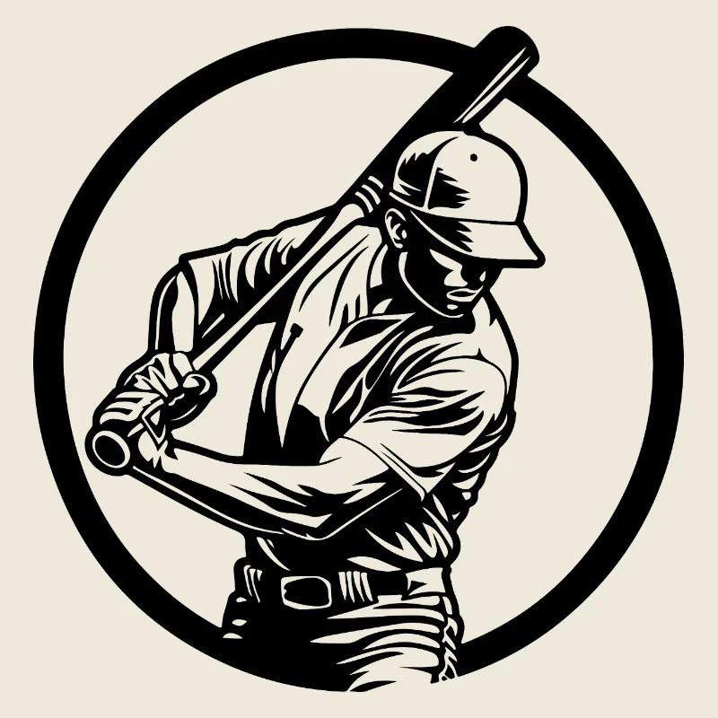 Baseball Mann Silhouette