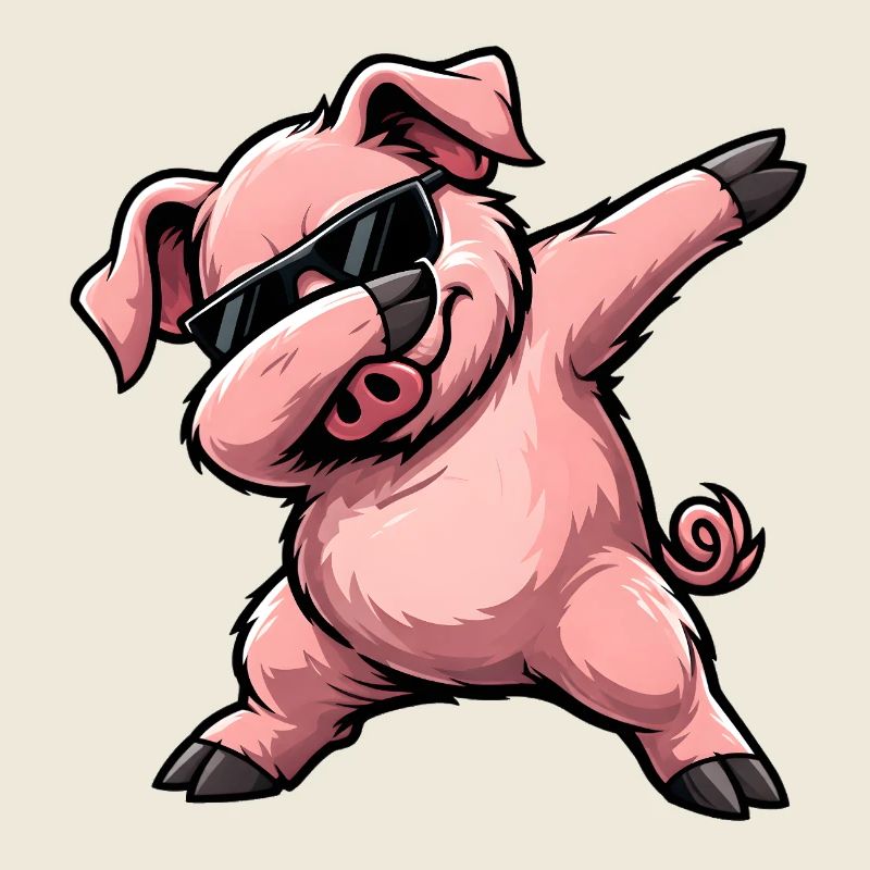 Dabbing Schwein