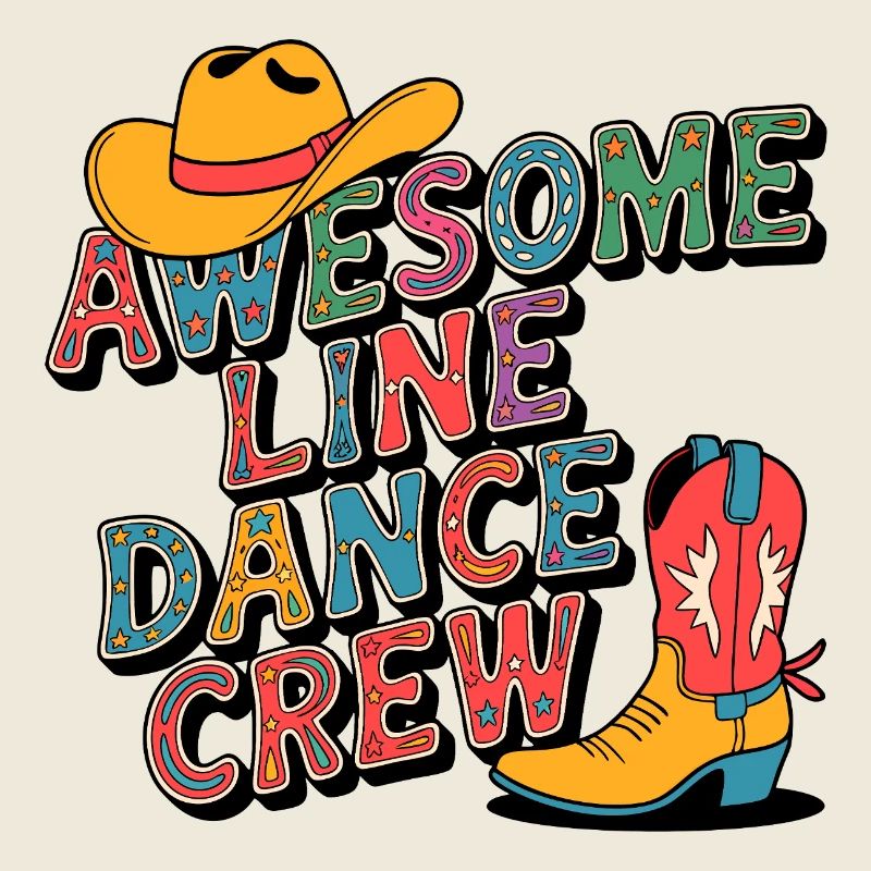 Équipe de danse en ligne de cowboy