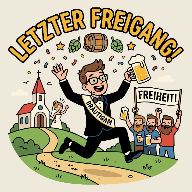 Letzte Ausfahrt JGA Endbaustelle Ehe