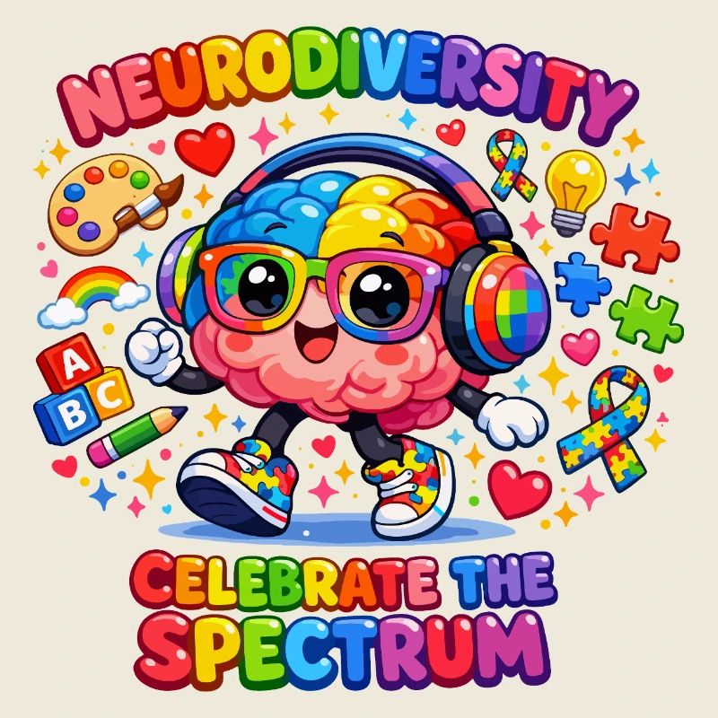 Neurodiversity Autism Stars Child