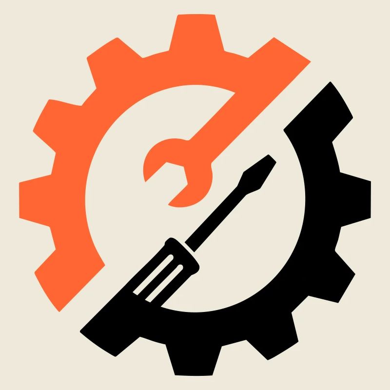 Zahnrad Werkzeug – Mechaniker Logo