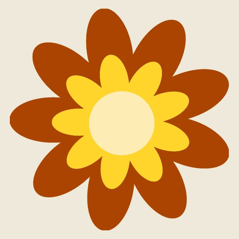 70s Flower Pattern Hippie Gift