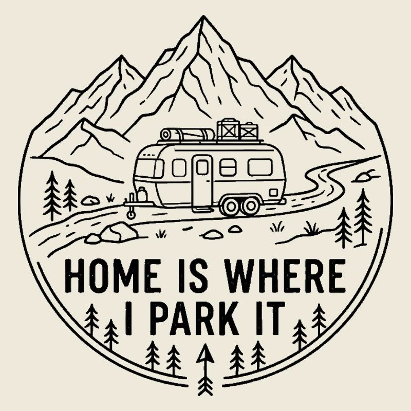 Home Is Where I Park It Vanlife Camping Design