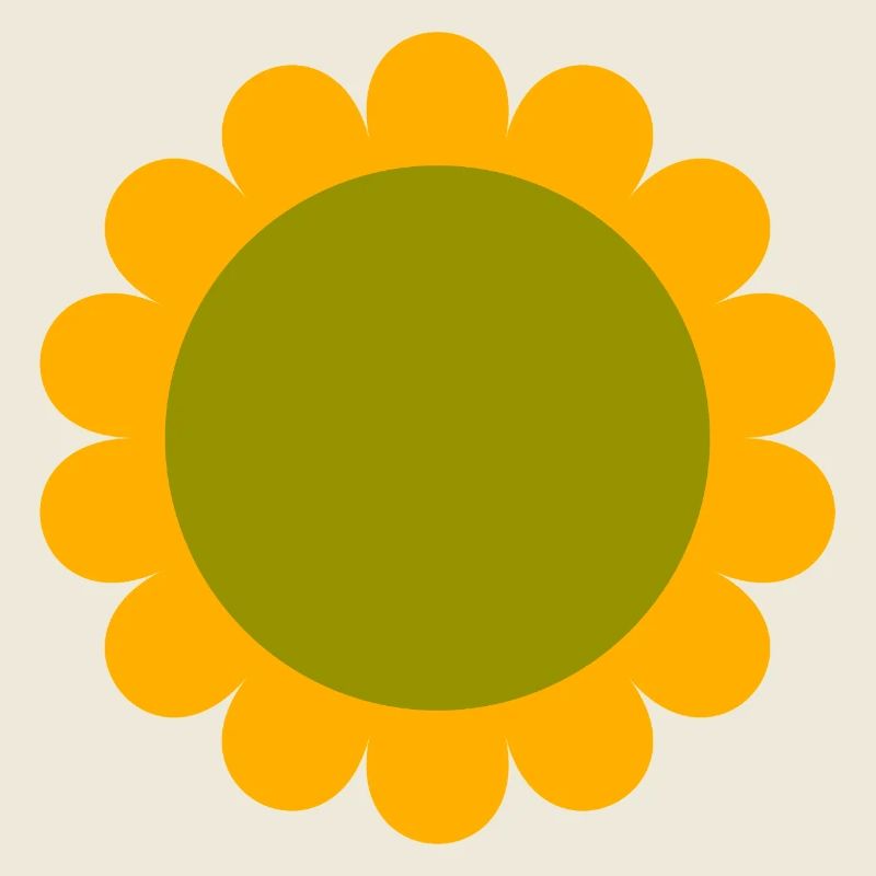 Vert Tournesol Jaune abstrait