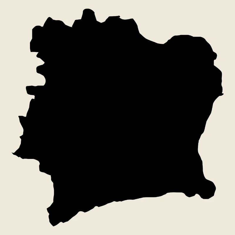 Carte de la Côte d’Ivoire