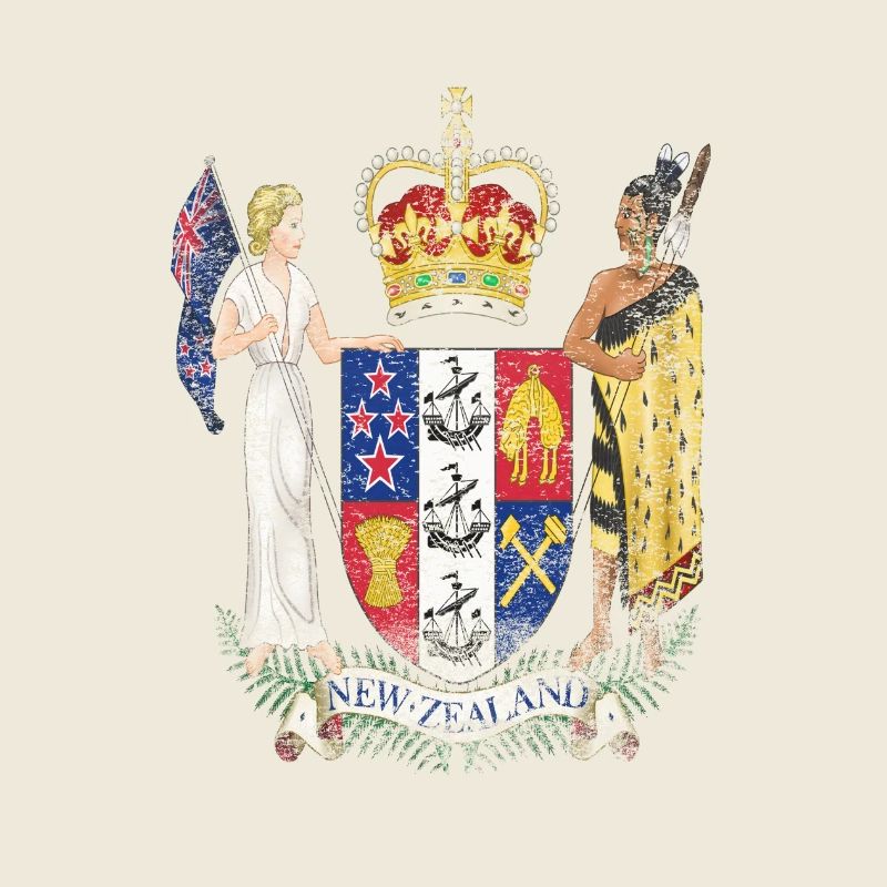 Neuseeländer Wappen Neuseeland Symbol