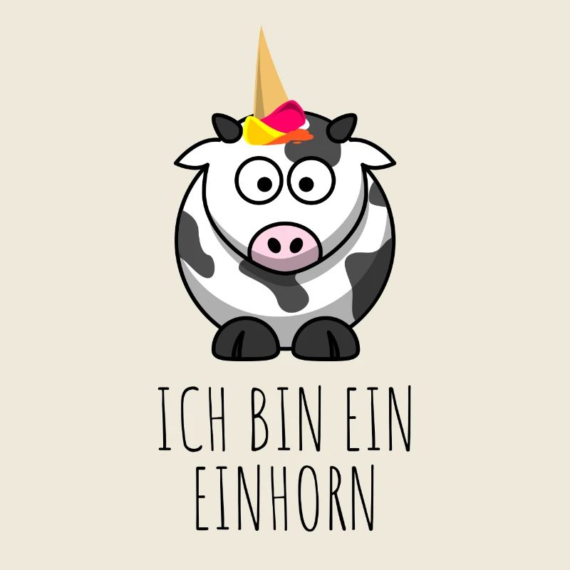 Ich bin ein Einhorn - Eiswaffel Kuh