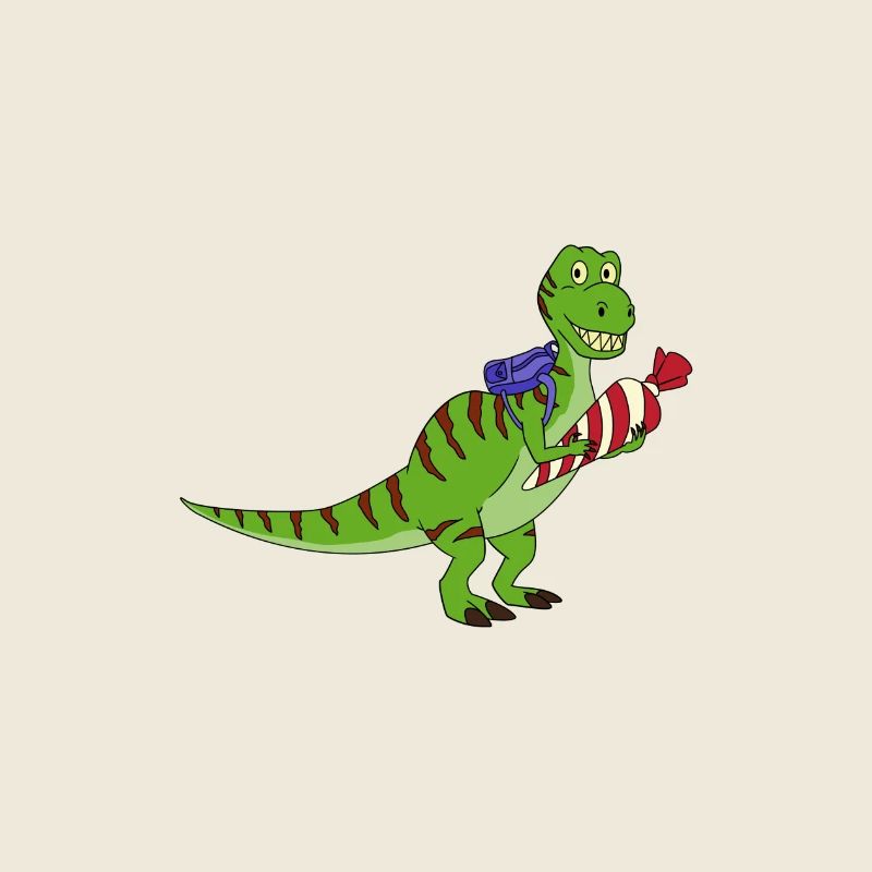 Schoolchild training Dino T-Rex gift