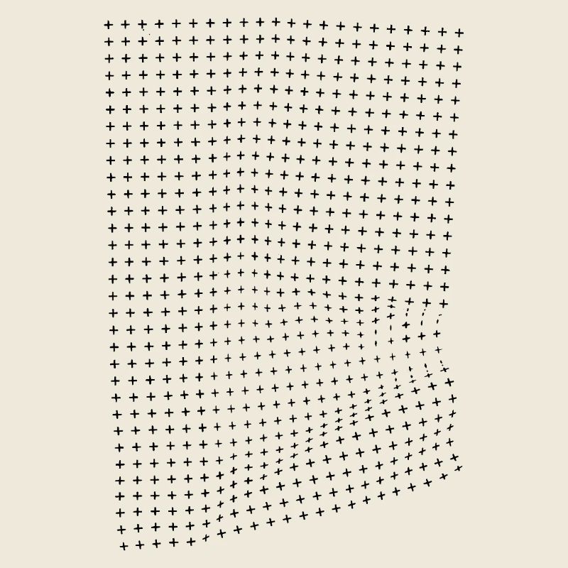 Optische Illusion eines Knitter effekts