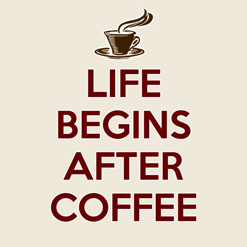 DAS LEBEN BEGINNT NACH DEM KAFFEE Geschenk