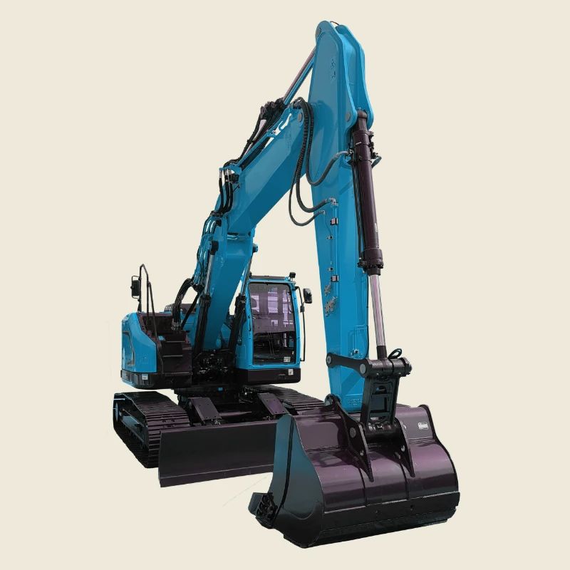 Excavator blue
