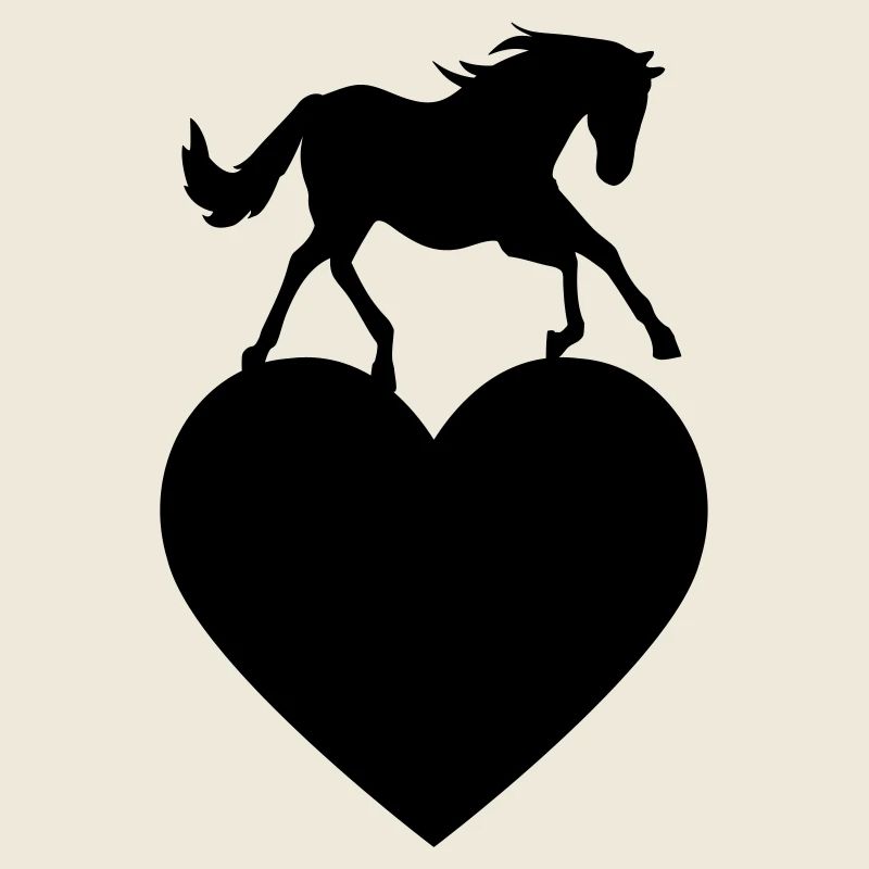 Cheval avec coeur
