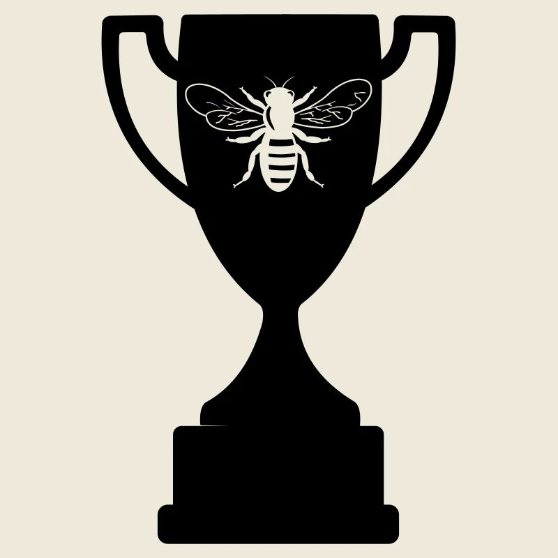 Cup with cut-out bee