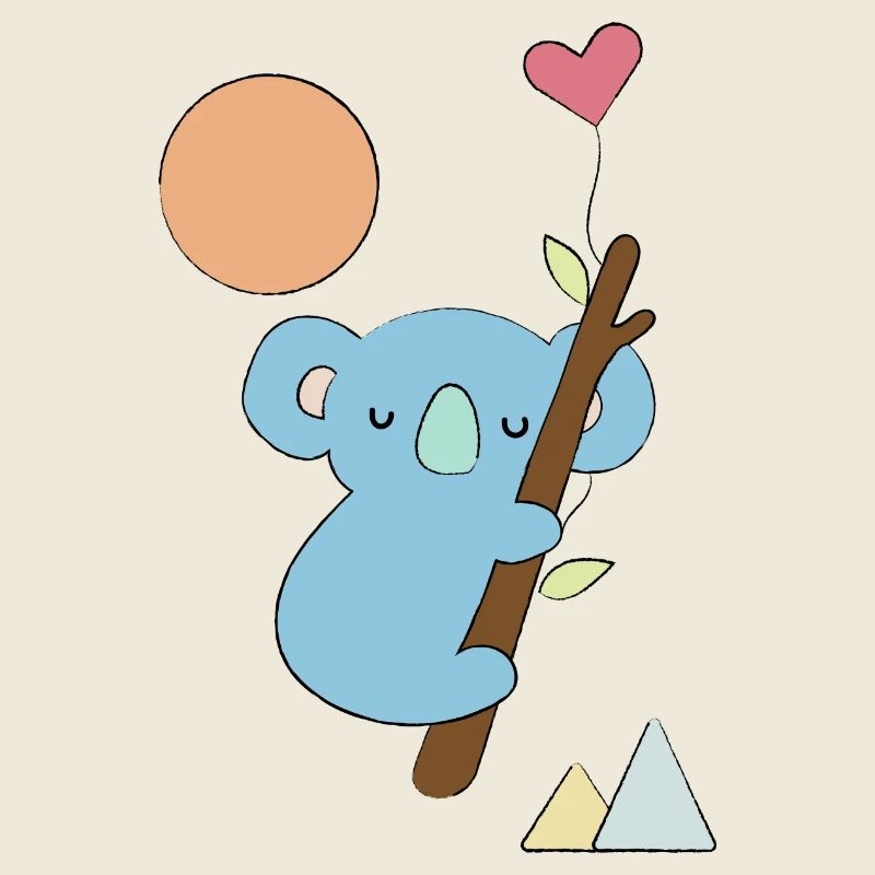 Koala mit Herz - Geschenkidee - Geschenk