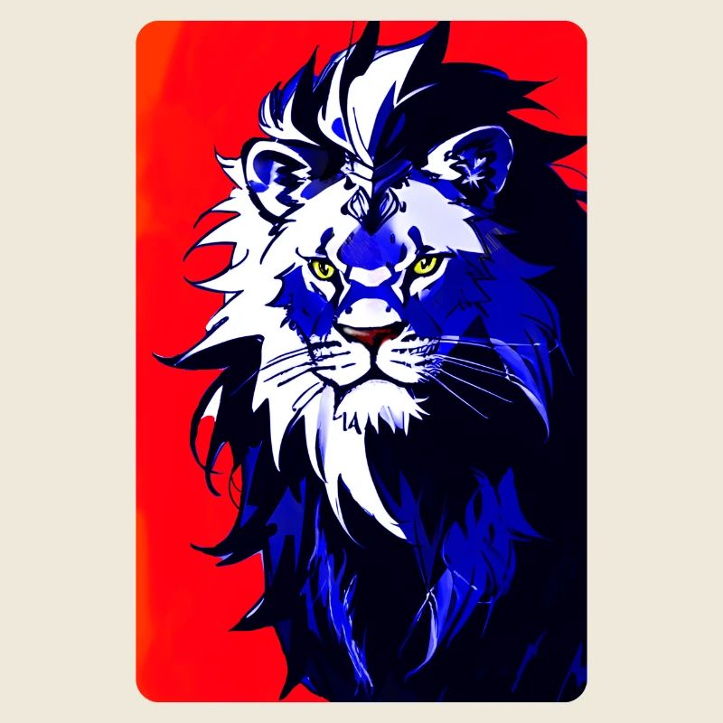 Blauer Löwe (Design 2)