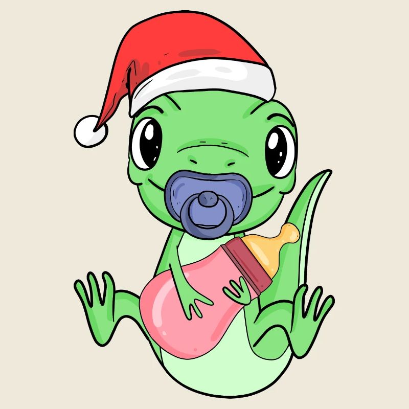 Lézard Bébé Noël