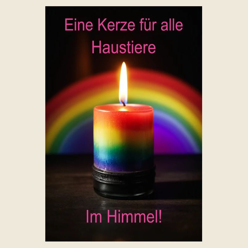 A candle for all pets in heaven