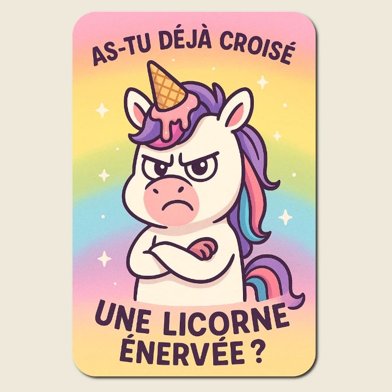 Wütendes Einhorn