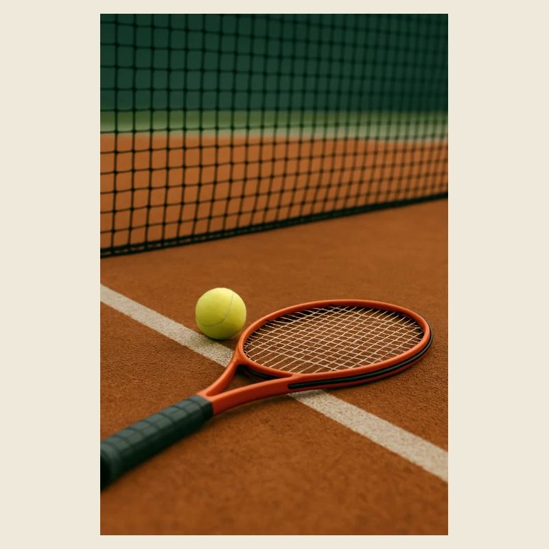 Tennis - Schläger und Ball