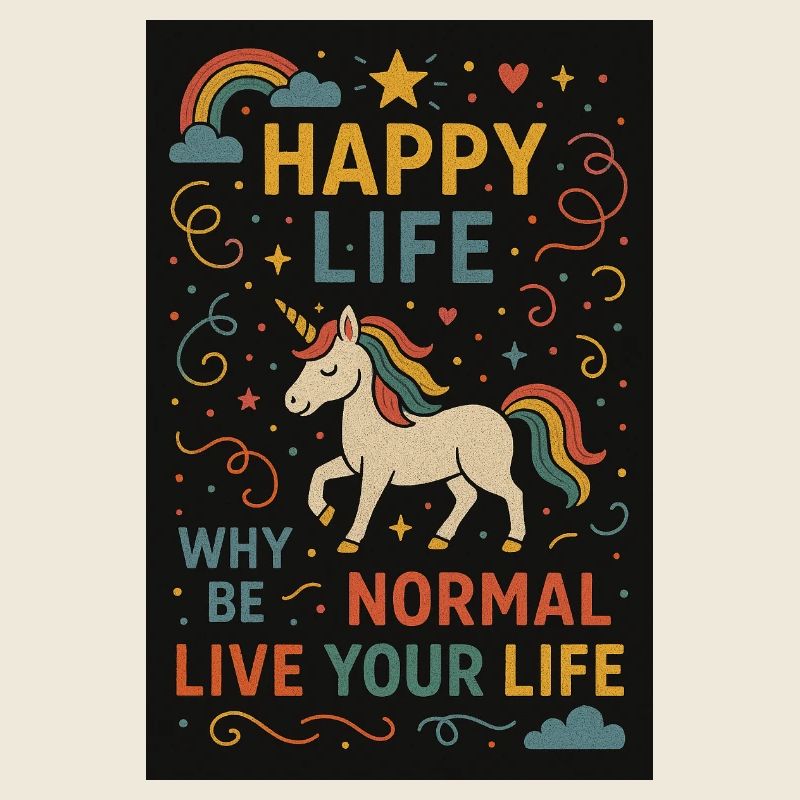Why be normal - unicorn