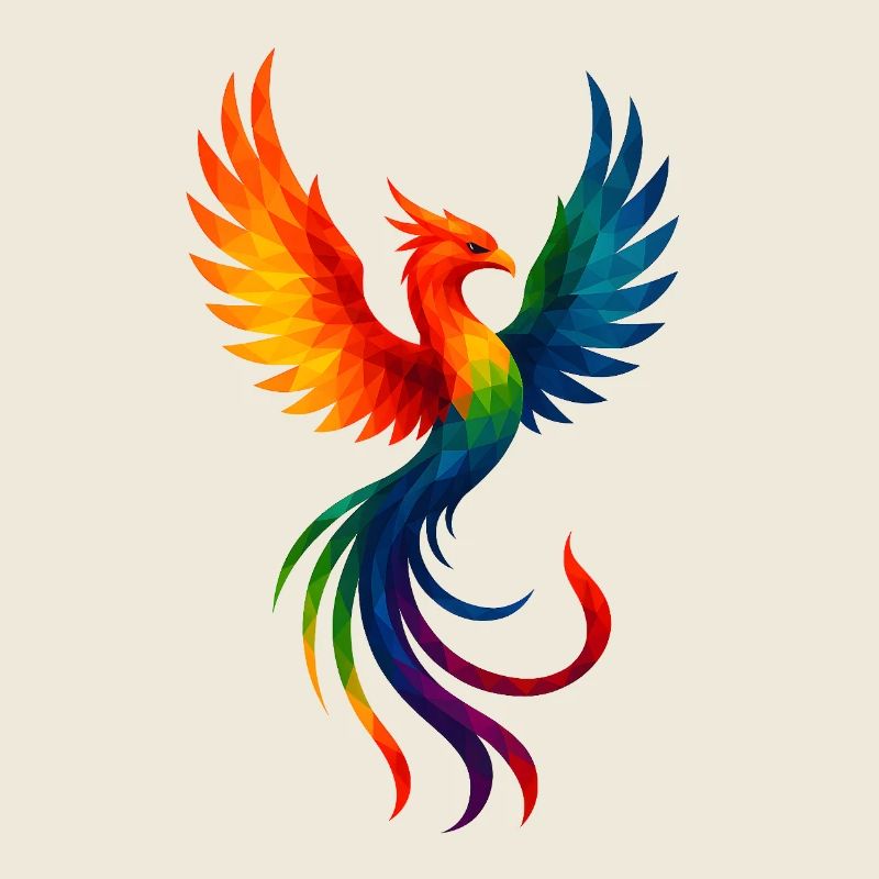 WPAP Stil Tiere - Phönix