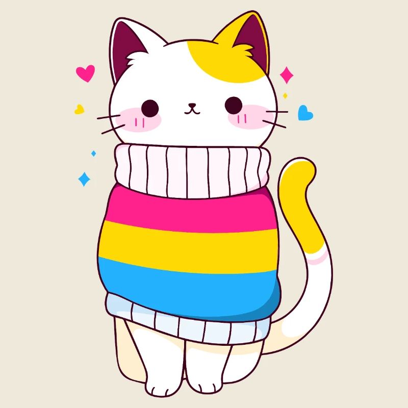 Pansexual Cat LGBTQ+ Pride CSD Queer Pride
