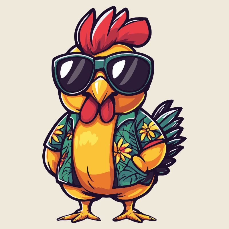 Poulet Bande dessinée Vacances