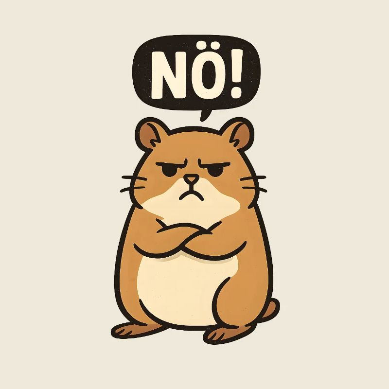 Statement Hamster Nö Einfach Nein Kein Bock