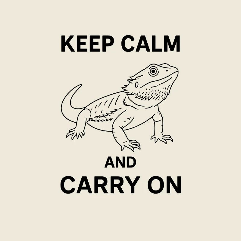 Gecko Keep Calm And Carry On