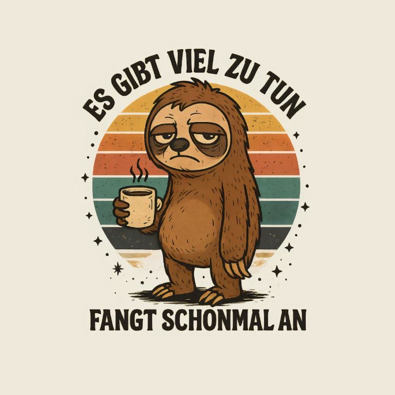Sloth, there is a lot to do, work, profession